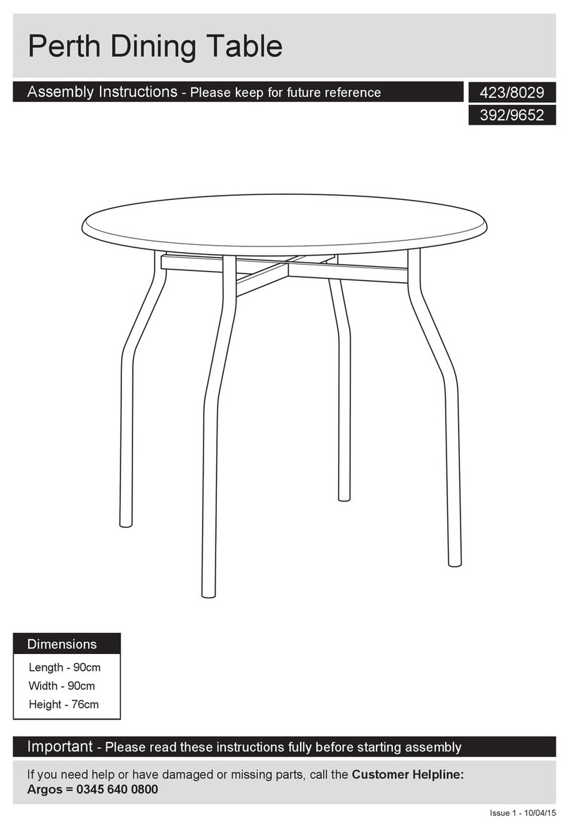 Argos Perth 423/8029 Assembly instructions Argos Perth 423/8029 Assembly instructions