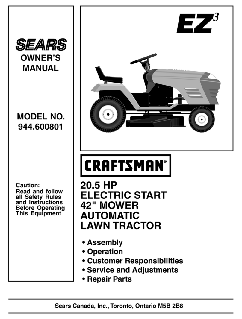 Sears CRAFTSMAN EZ3 owner's manual