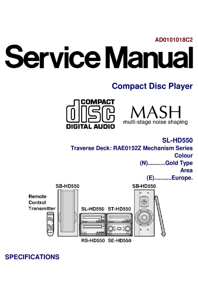Technics SL-HD550 User manual Technics SL-HD550 User manual