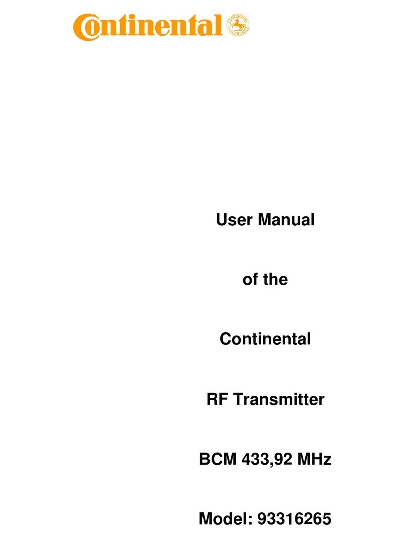 Continental Refrigerator 93316265 user manual