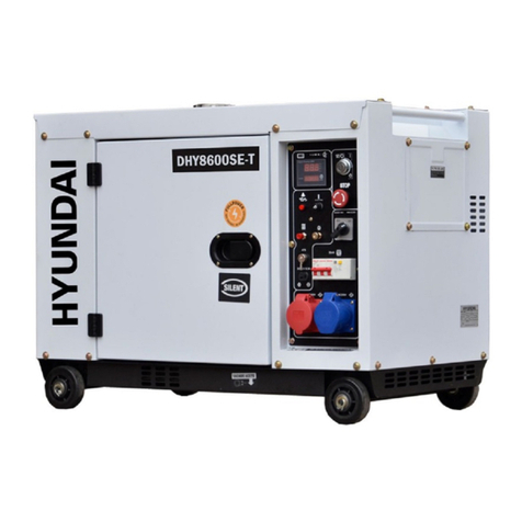 Hyundai power products DHY8600SE user manual Hyundai power products DHY8600SE user manual