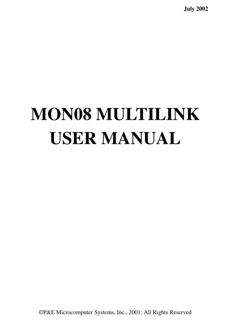 P&E Microcomputer Systems MON08 MULTILINK User manual