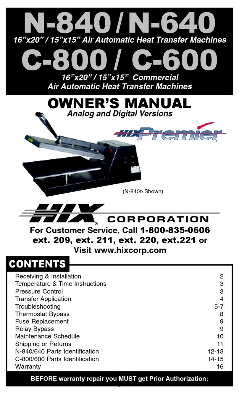 Hix Premier N-840 owner's manual Hix Premier N-840 owner's manual