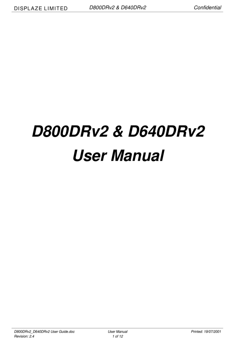 Displaze D800DRv2 user manual