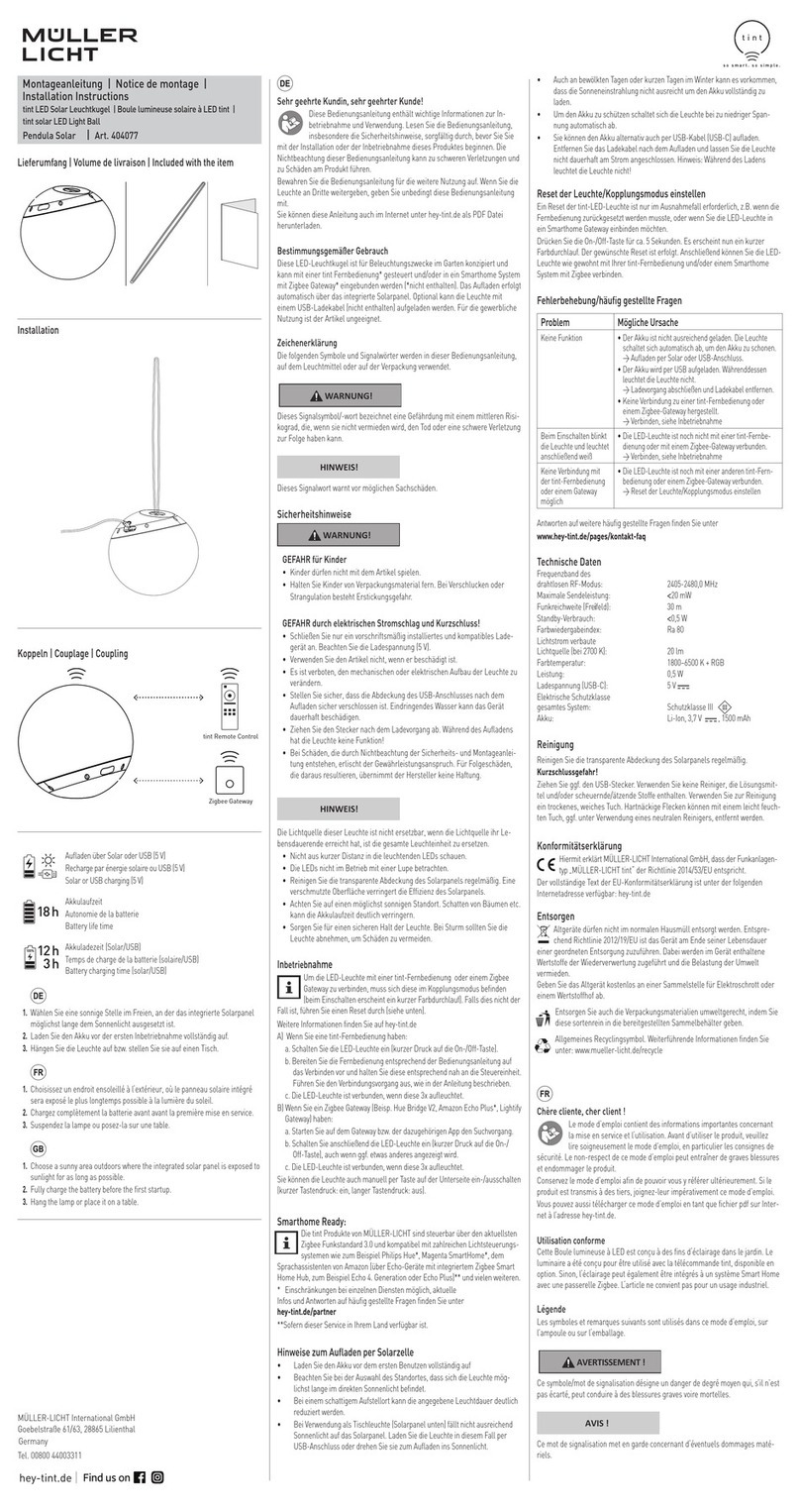 Muller licht 404077 installation instructions