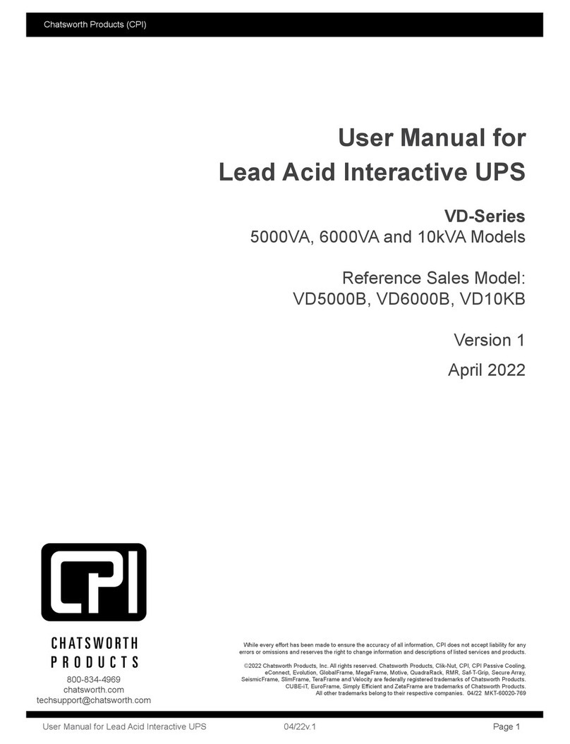 CPI VD Series user manual