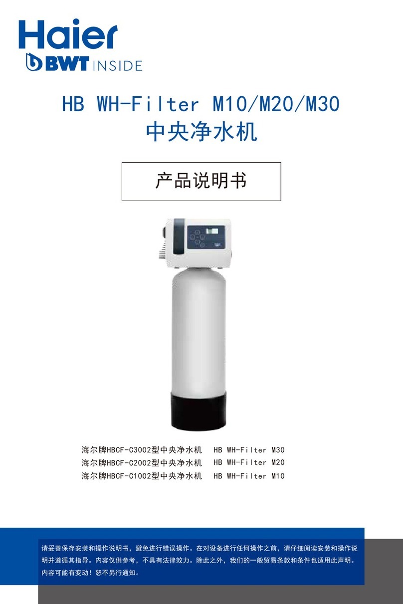 Haier HB WH-Filter M10 User manual