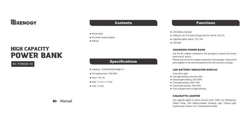 Renogy RC-P38000-01 manual