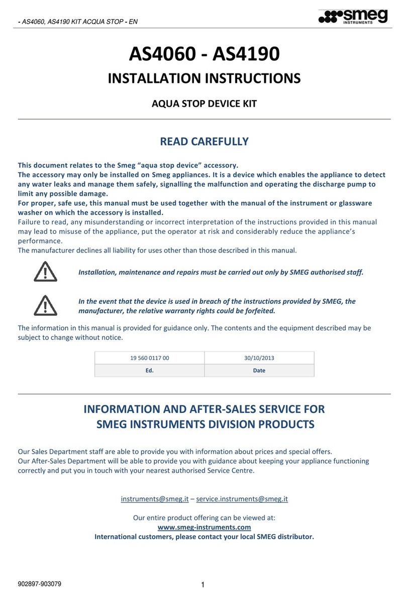Smeg AS4060 installation instructions