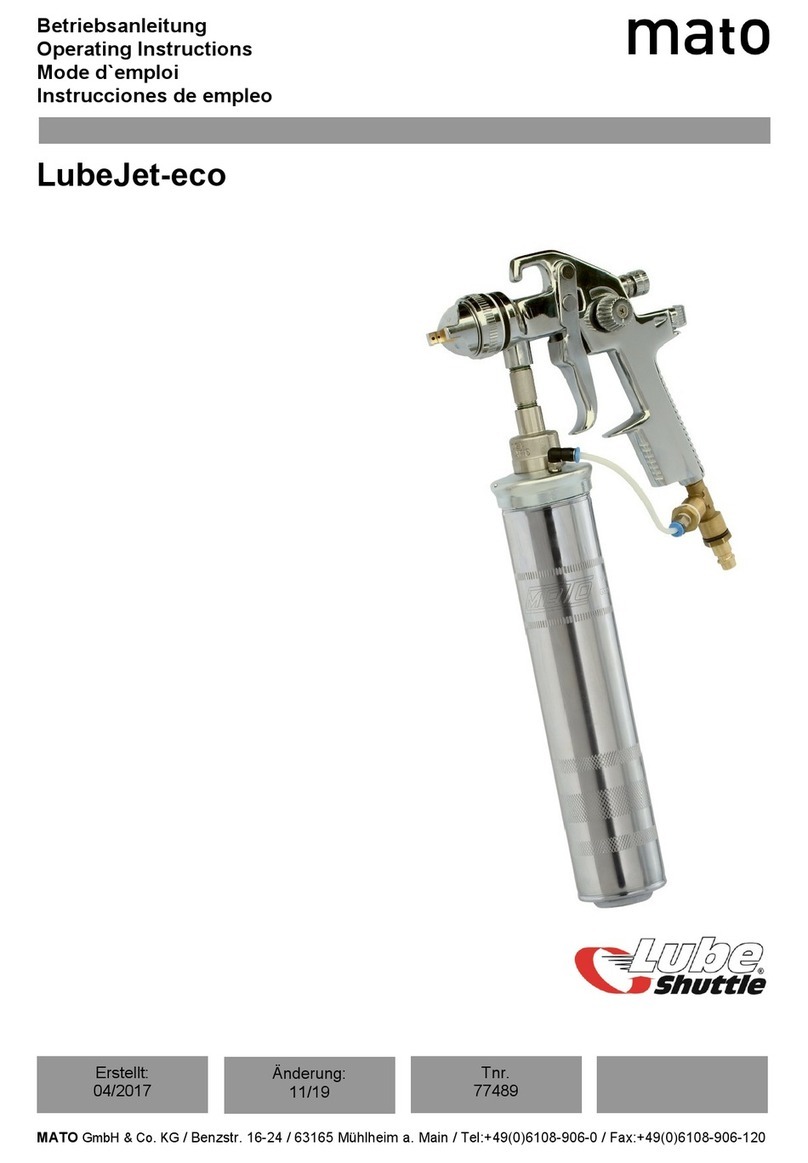 Lube Shuttle mato LubeJet-eco operating instructions