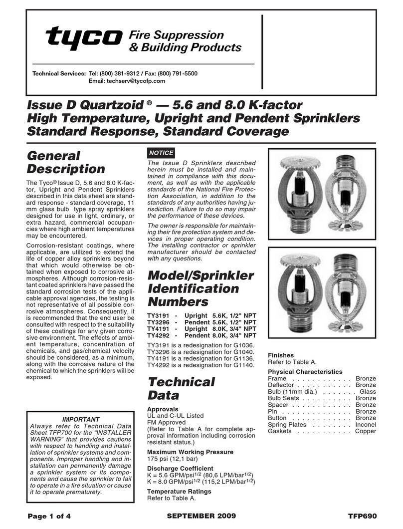 Tyco Issue D Quartzoid TY3191 User manual