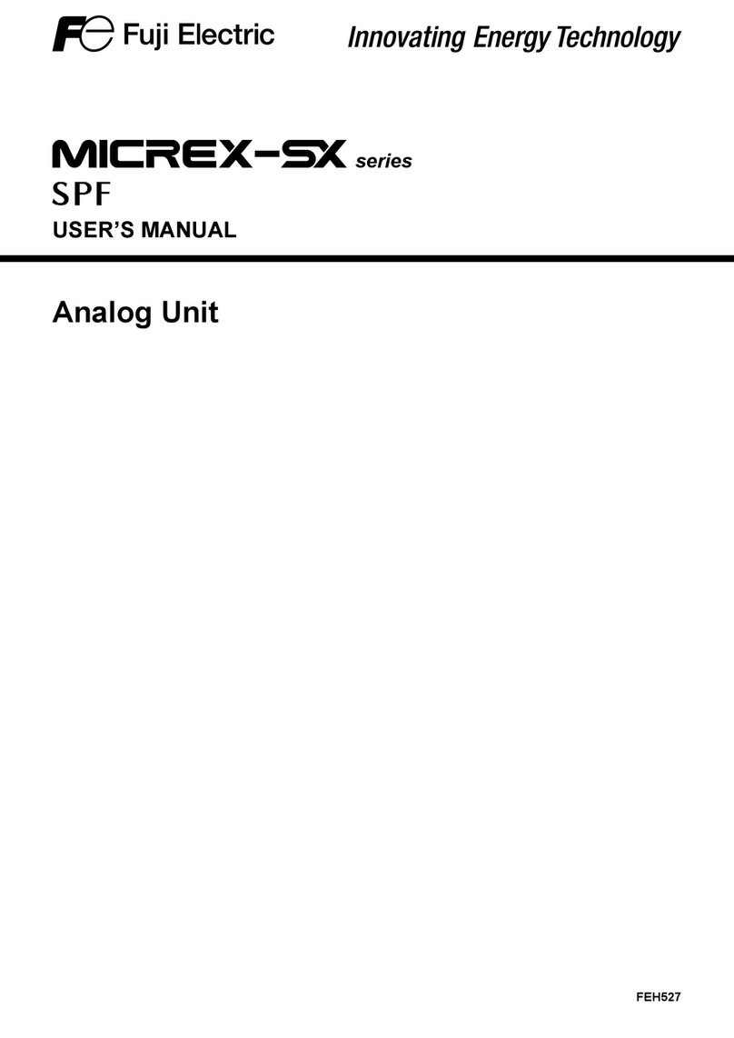 Fuji Electric MICREX-SX series SPF user manual