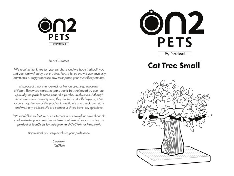 Petdwell ON2PETS Assembly instructions