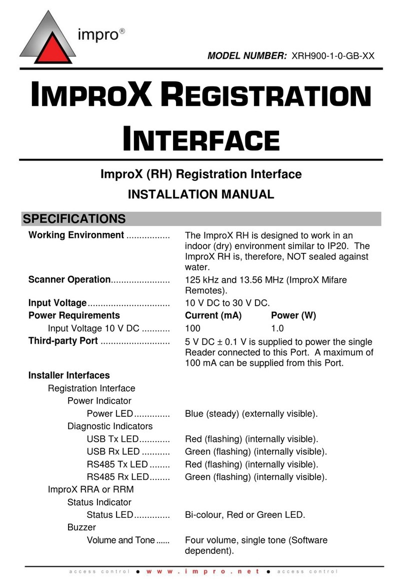 impro XRH900-1-0-GB Series installation manual