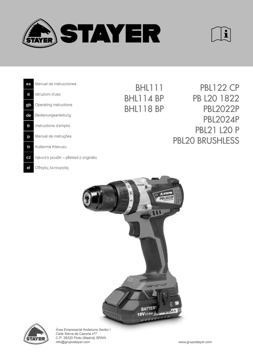 stayer BHL111 User manual