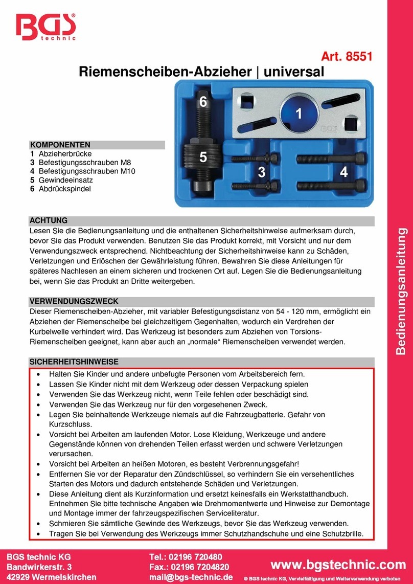 BGS technic 8551 User manual BGS technic 8551 User manual