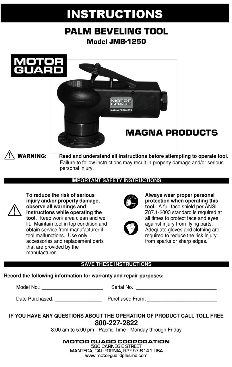 Motor Guard JMB-1250 instructions