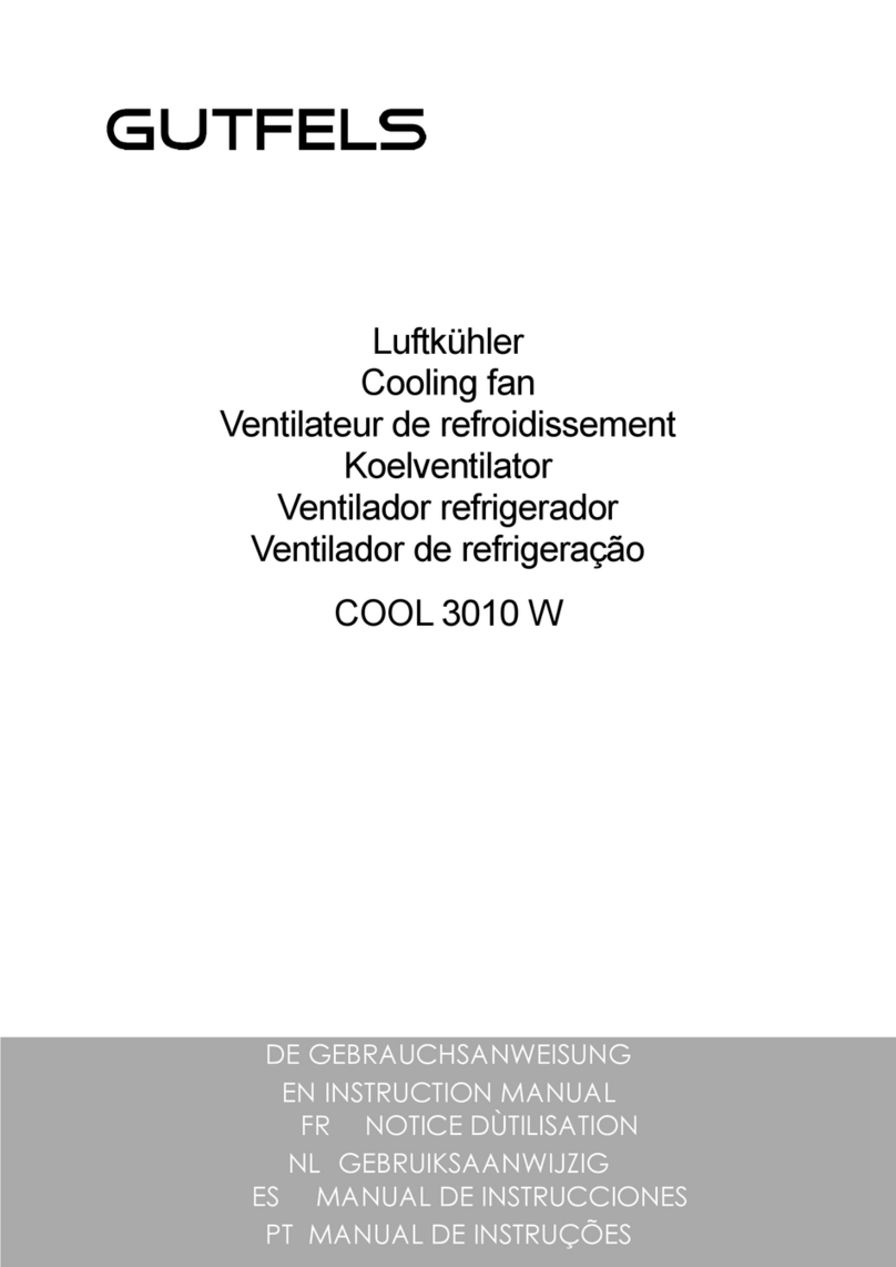 GUTFELS COOL 3010 W instruction manual