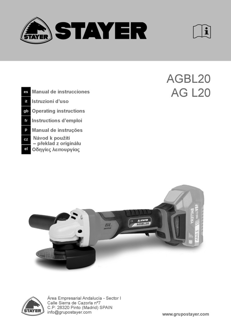stayer AGBL20 operating instructions