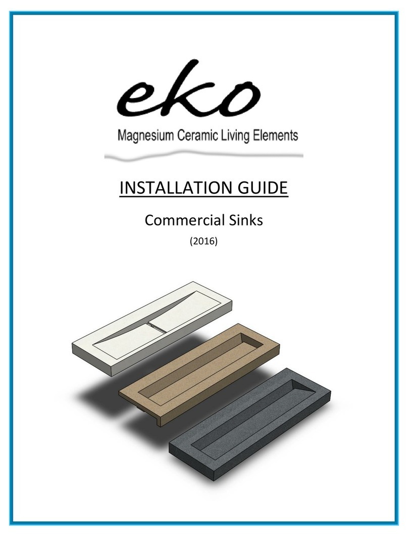 EKO Commercial Sinks installation guide