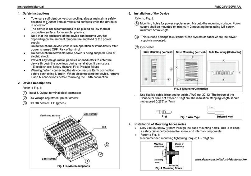 Delta PMC-24V100W1AA instruction manual