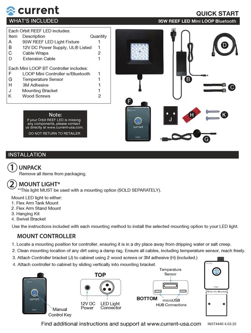 Current 95W REEF LED Mini LOOP User manual