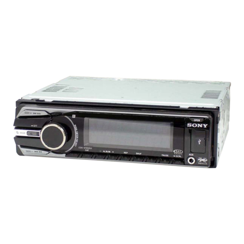 Sony CDX-GT650UI - Fm/am Compact Disc Player User manual