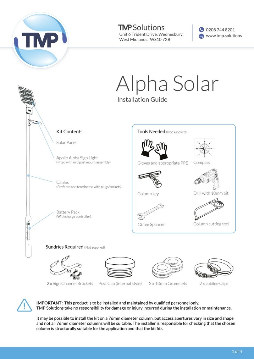 TMP Alpha Solar User manual