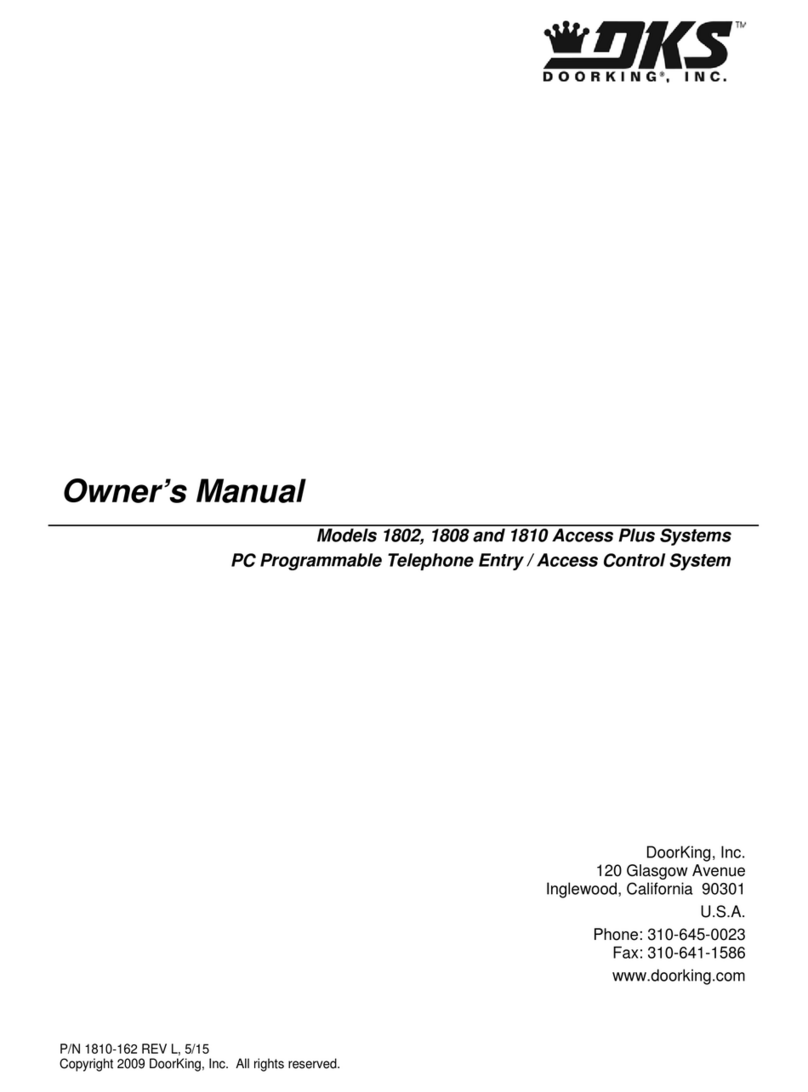 DoorKing 1802 owner's manual