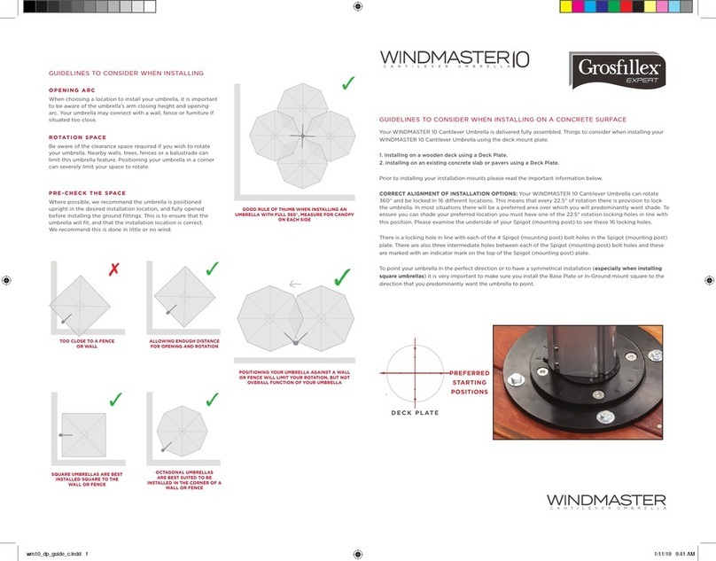 Grosfillex WINDMASTER 10 manual