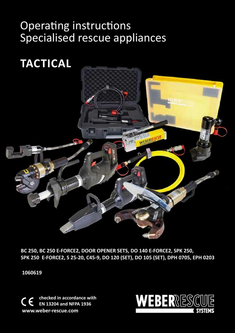 Weber Rescue Systems BC 250 operating instructions
