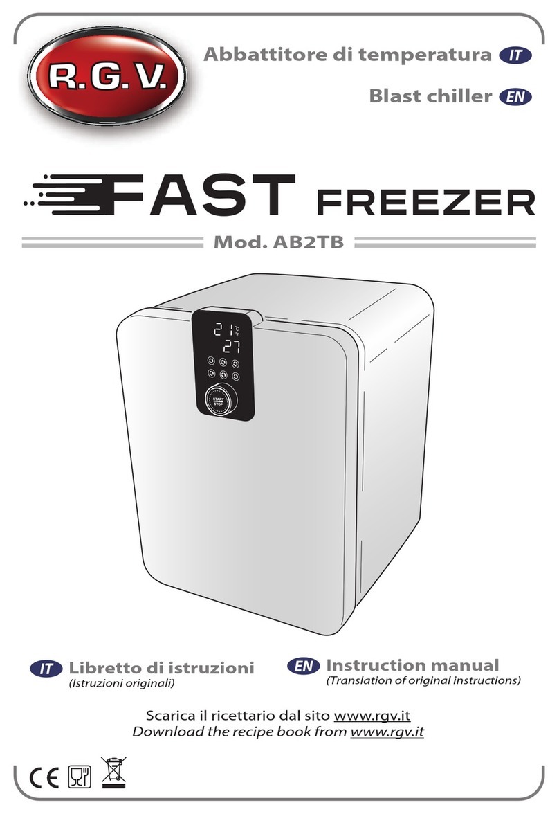R.G.V. FAST FREEZER AB2TB instruction manual