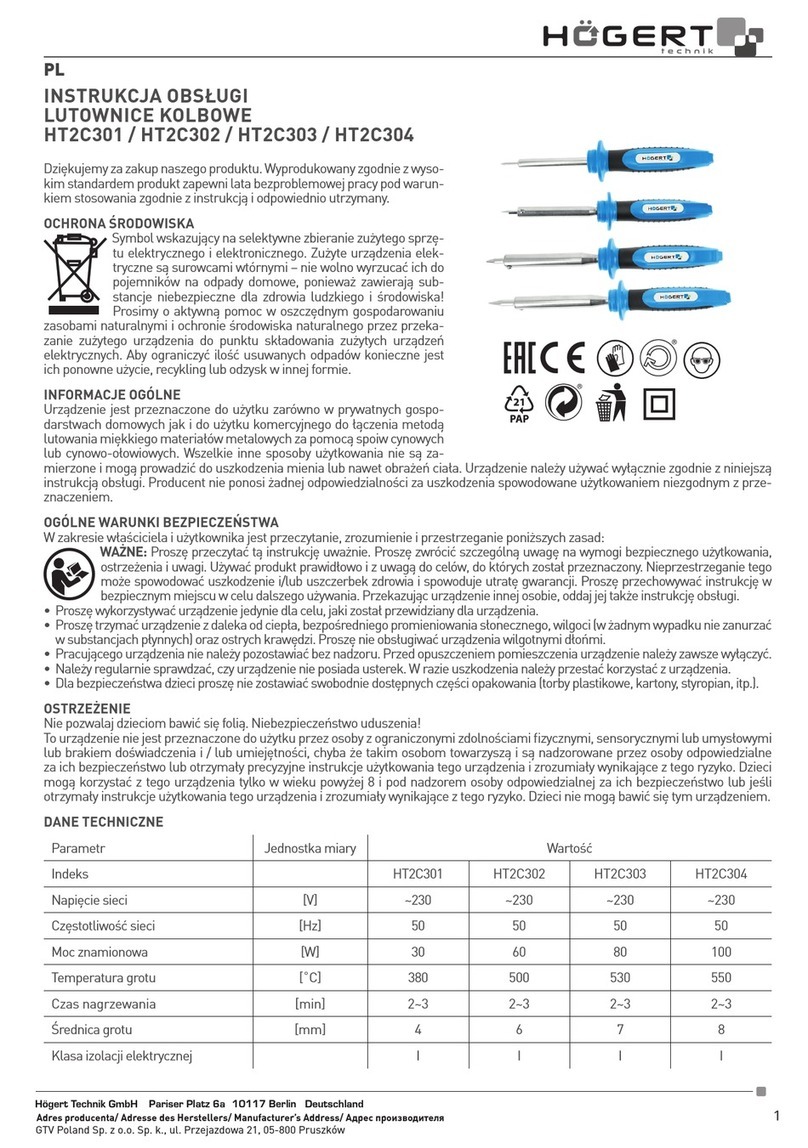 HOGERT HT2C301 User manual