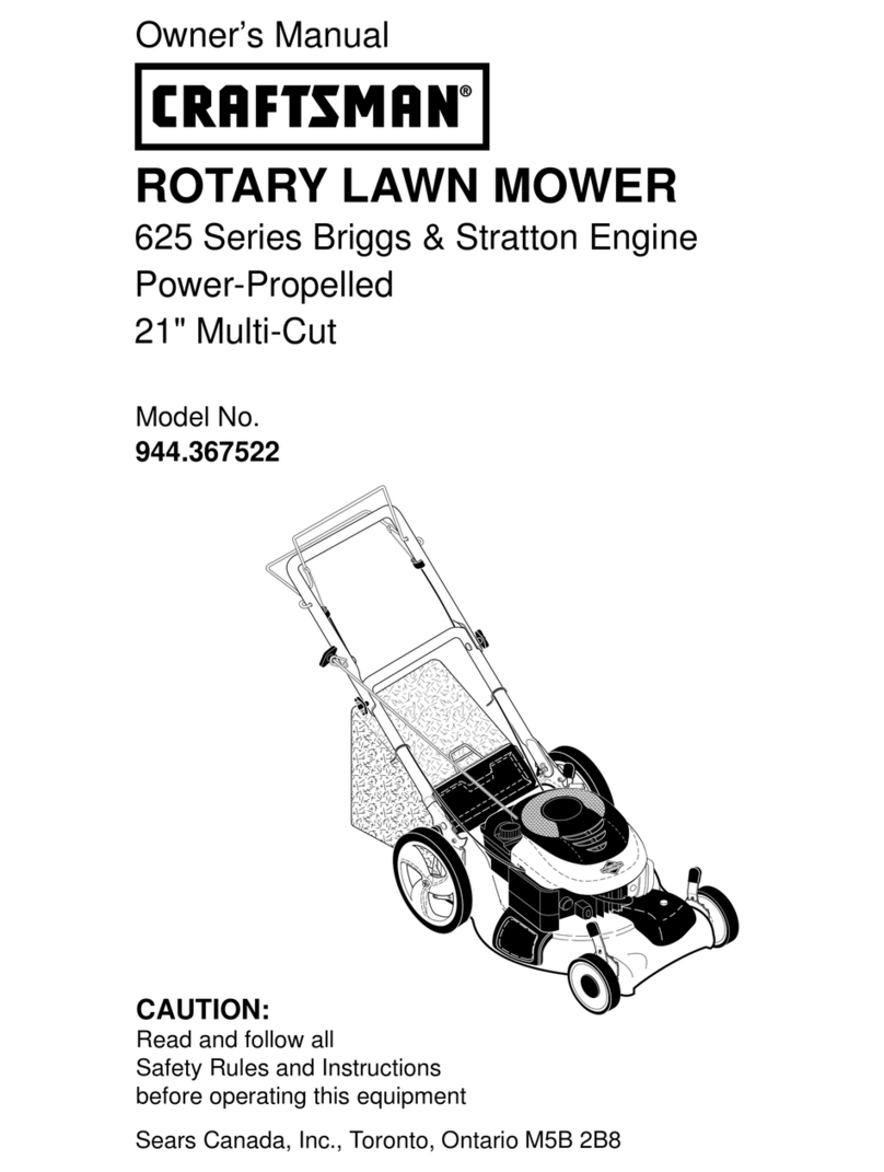 Craftsman 625 Series owner's manual