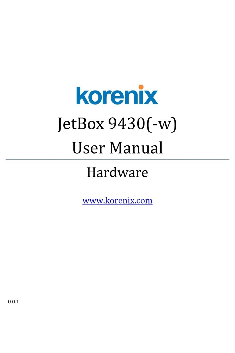 Korenix JetBox 9430 User manual