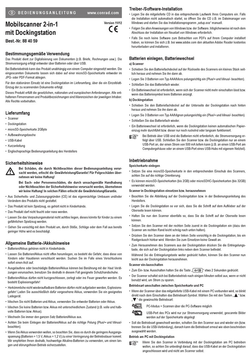 Conrad 884059 User manual