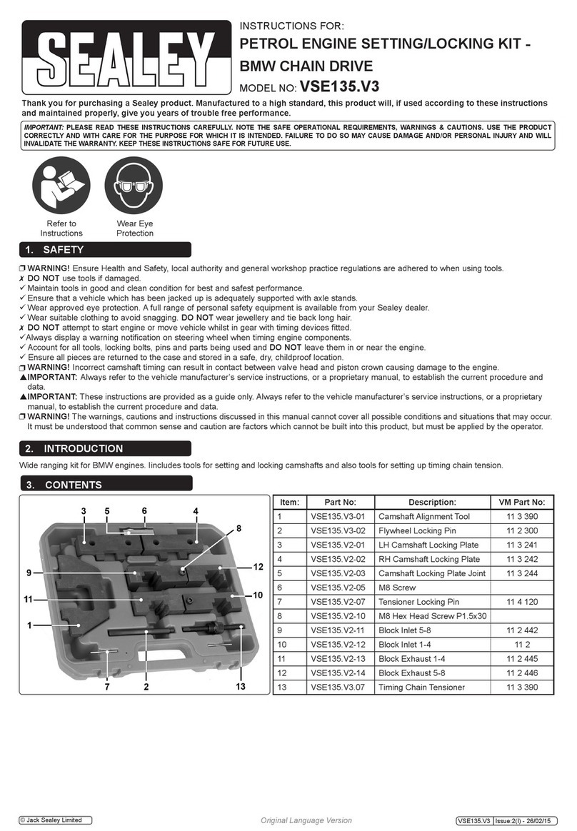 Sealey VSE135.V3 User manual