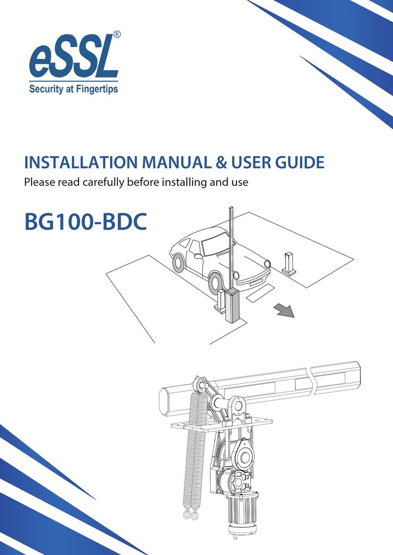 eSSL BG100-BDC Installation manual & users guide