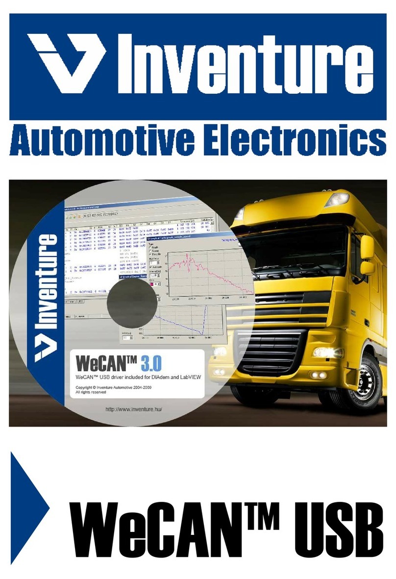 Inventure Automotive WeCAN USB user manual