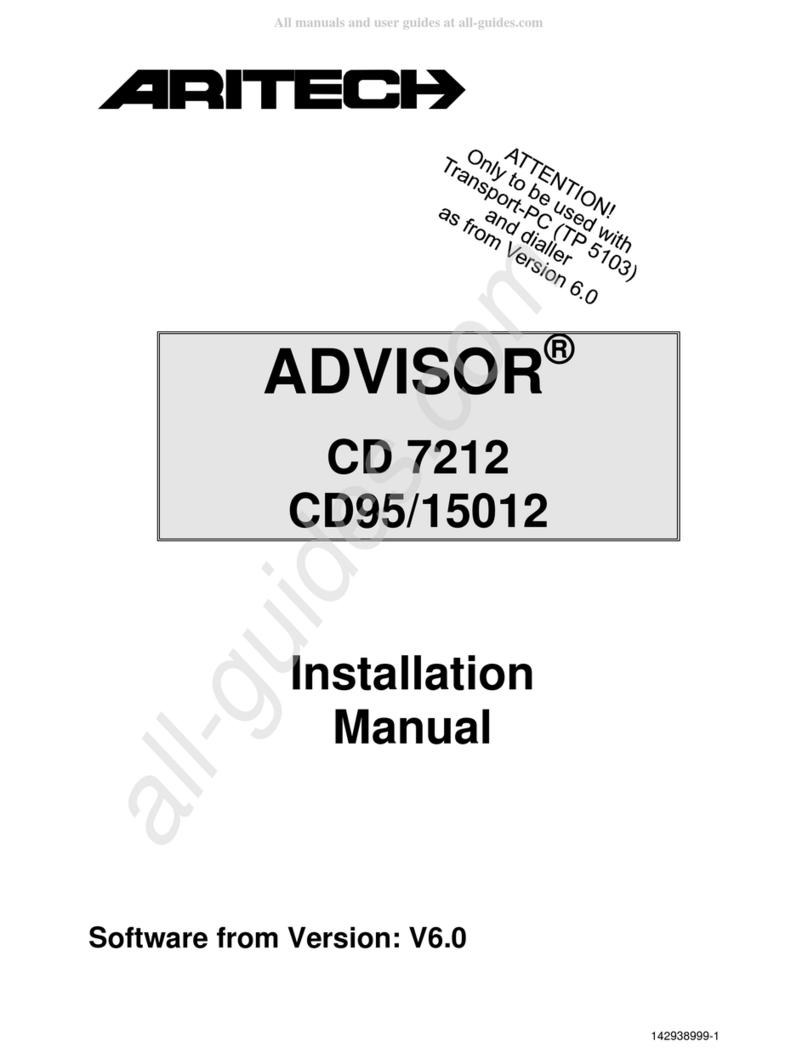 AirTech ADVISOR CD 7212 installation manual