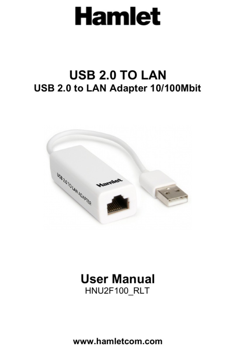 Hamlet HNU2F100 User manual