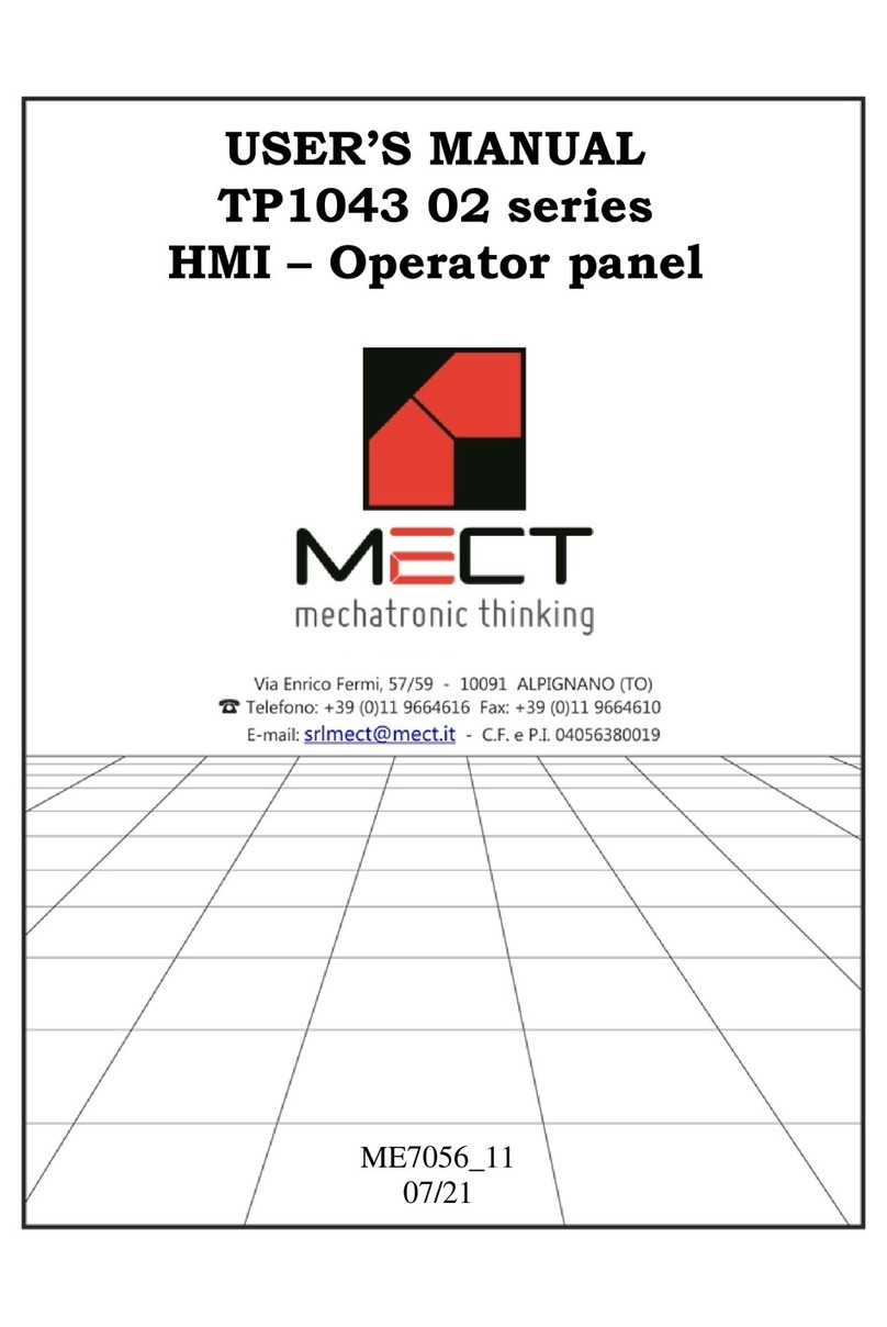 Mect TP1043 02 series user manual