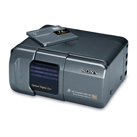 Sony MDX-62 User manual
