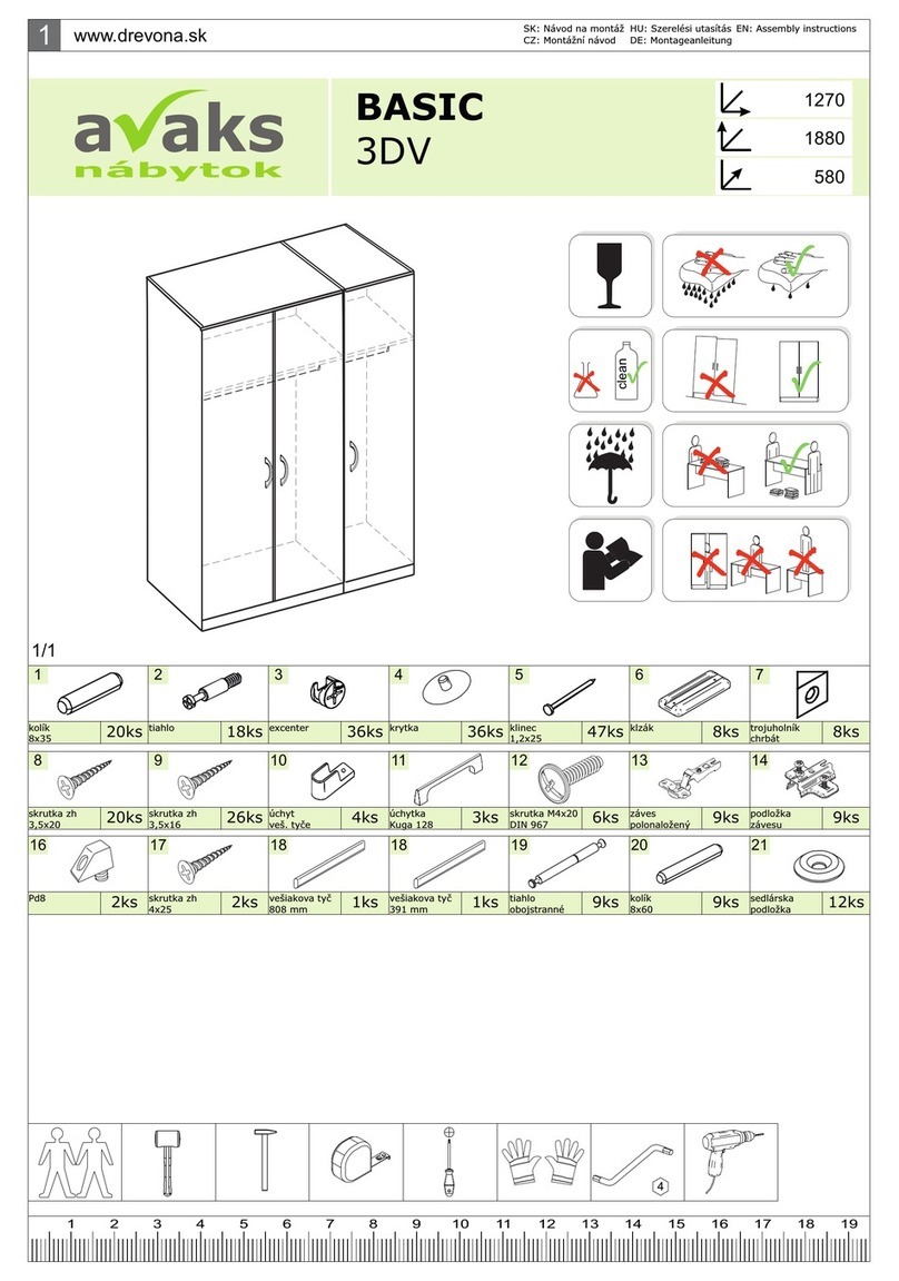 avaks nabytok BASIC 3DV Assembly instructions avaks nabytok BASIC 3DV Assembly instructions