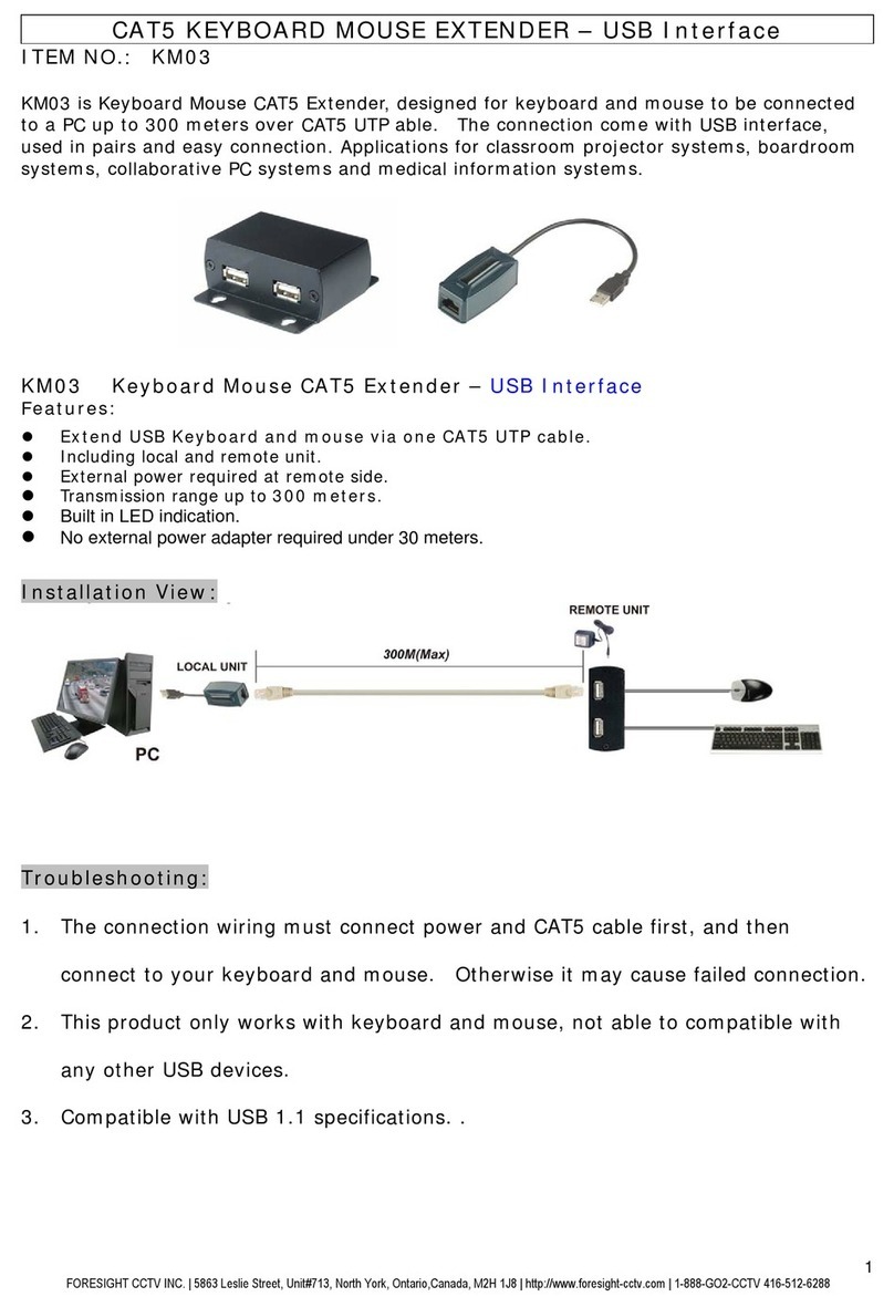 Foresight CCTV KM03 manual