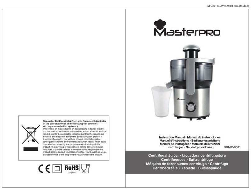 Masterpro BGMP-9001 instruction manual