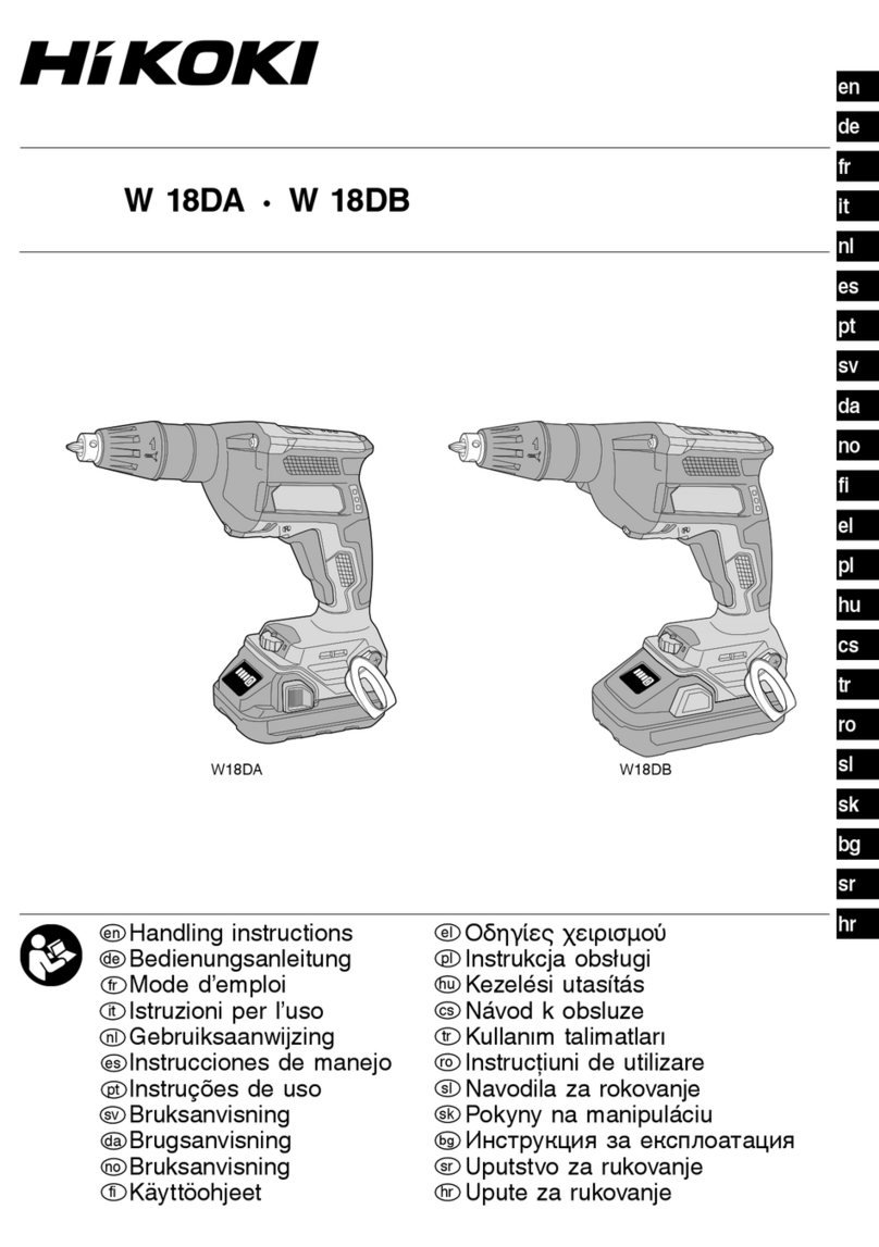 HIKOKI W 18DA User manual