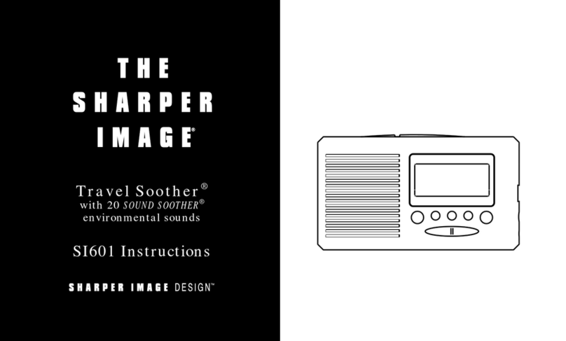 Sharper Image Travel Soother SI601 User manual
