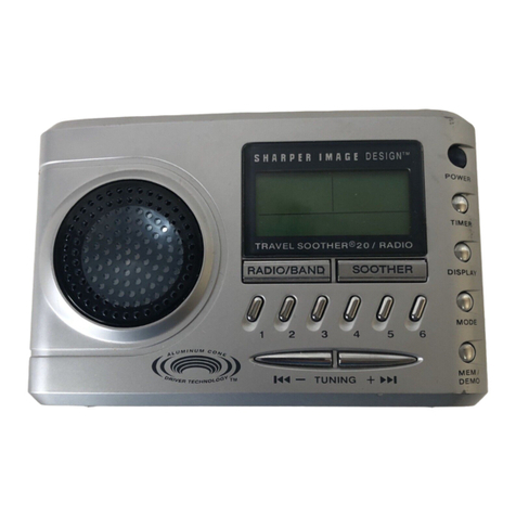 Sharper Image Travel Soother 20 SI621 quick start guide