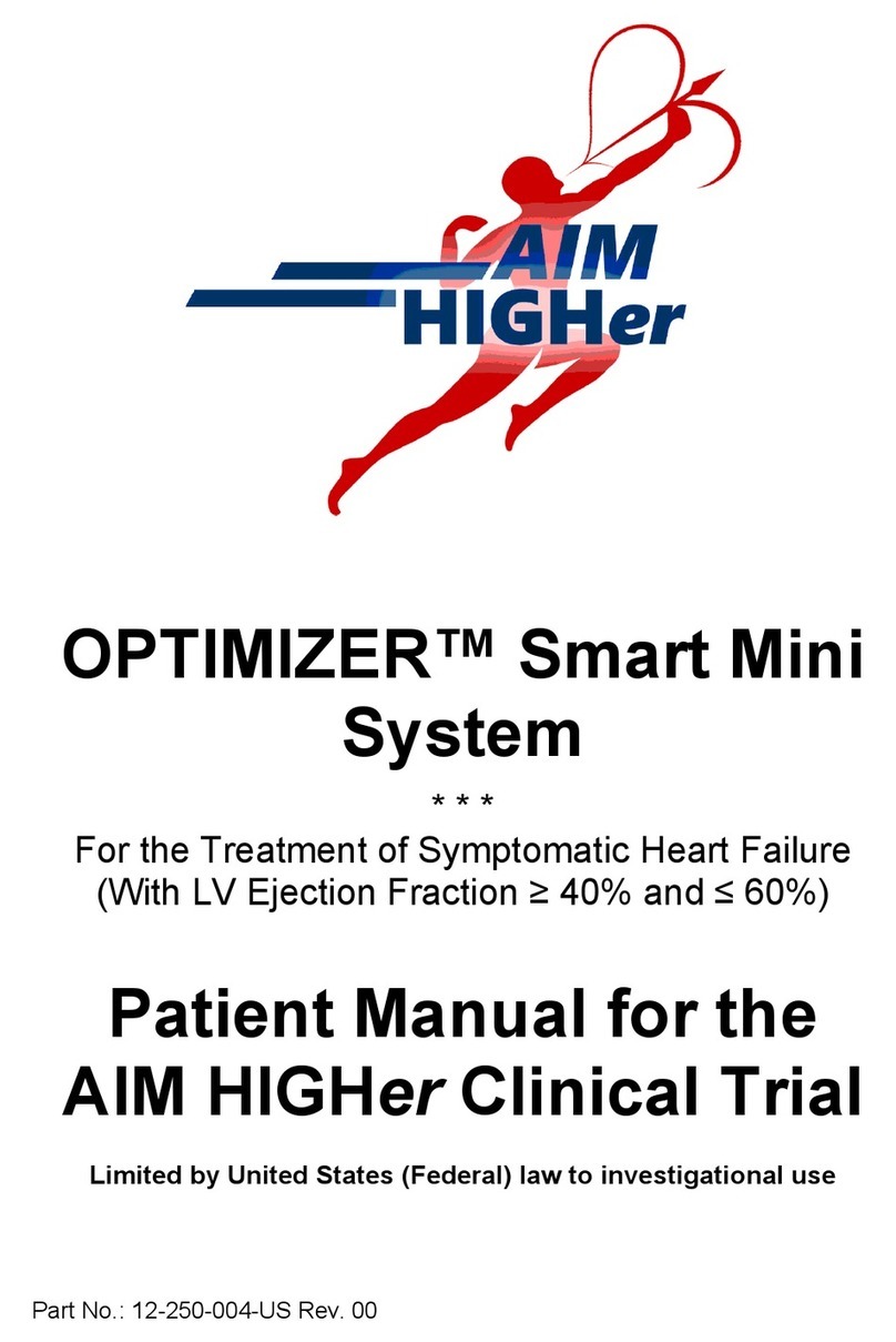 Impulse Dynamics AIM HIGHer OPTIMIZER Patient manual Impulse Dynamics AIM HIGHer OPTIMIZER Patient manual